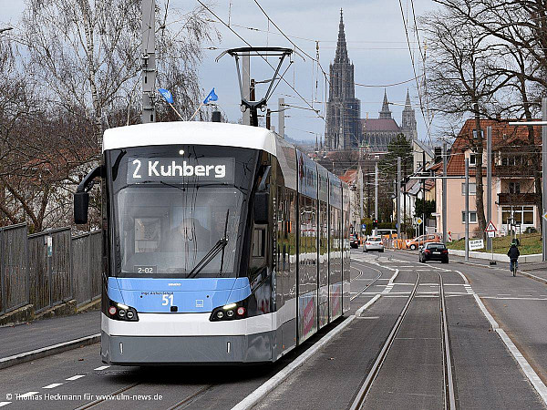 Straßenbahnlinie 2 wird für Stadt Ulm 15,5 Millionen Euro teurer als geplant