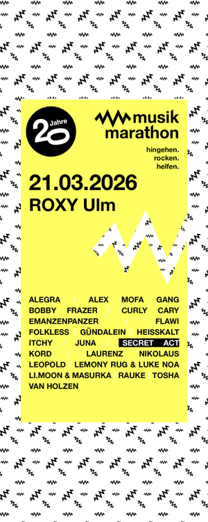 Musikmarathon Roxy 2026